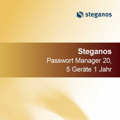 Steganos Password Manager 20, 5 devices 1 year